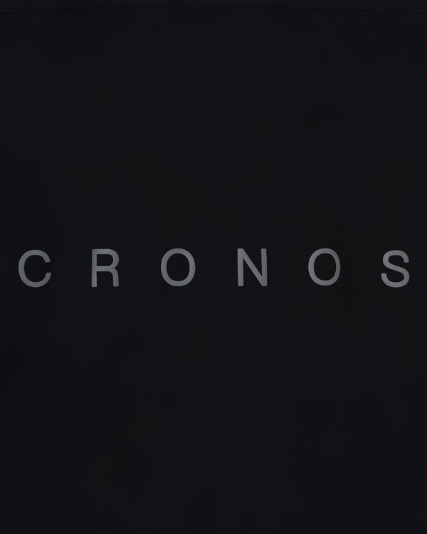 CRONOS ACTIVE OPEN COLLAR SHIRT [BLACK x WHITE]