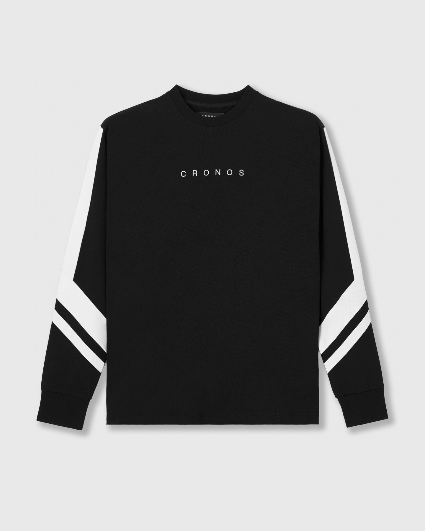 CRONOS ブラック 長袖Tシャツ CRONOS BLACK MOCK NECK LONG SLEEVE T-SHIRT【BLACK】