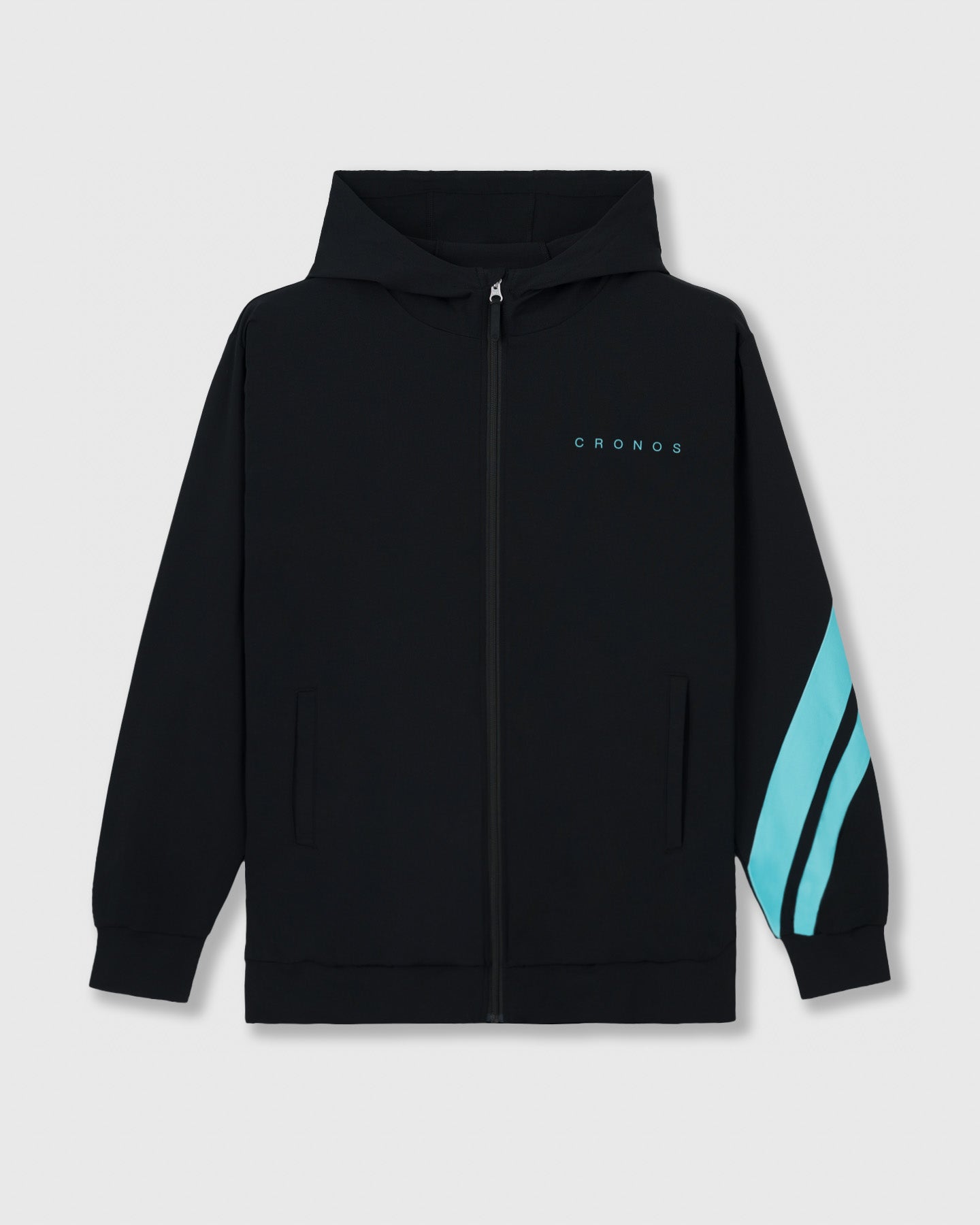 CRONOS COOLING RASH HOODIE【BLACK×T.BLUE】