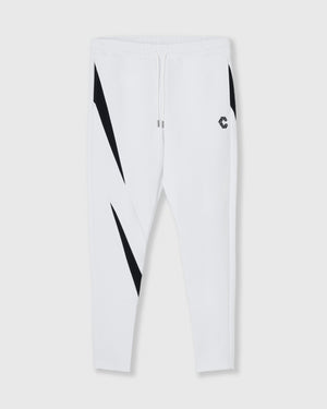 CRONOS GEOMETRIC LINE SKINNY PANTS【WHITE】