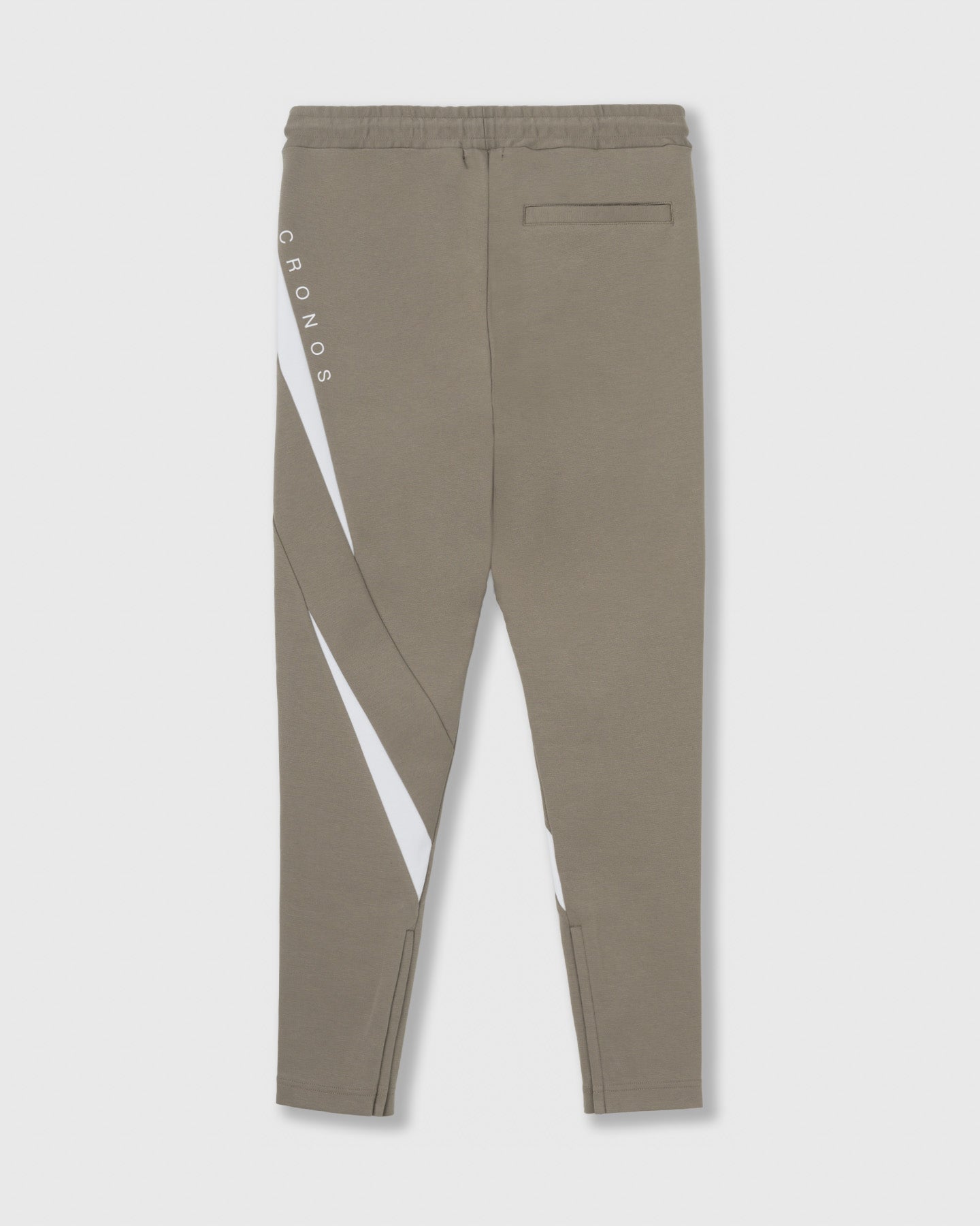 CRONOS GEOMETRIC LINE SKINNY PANTS【TAUPE】