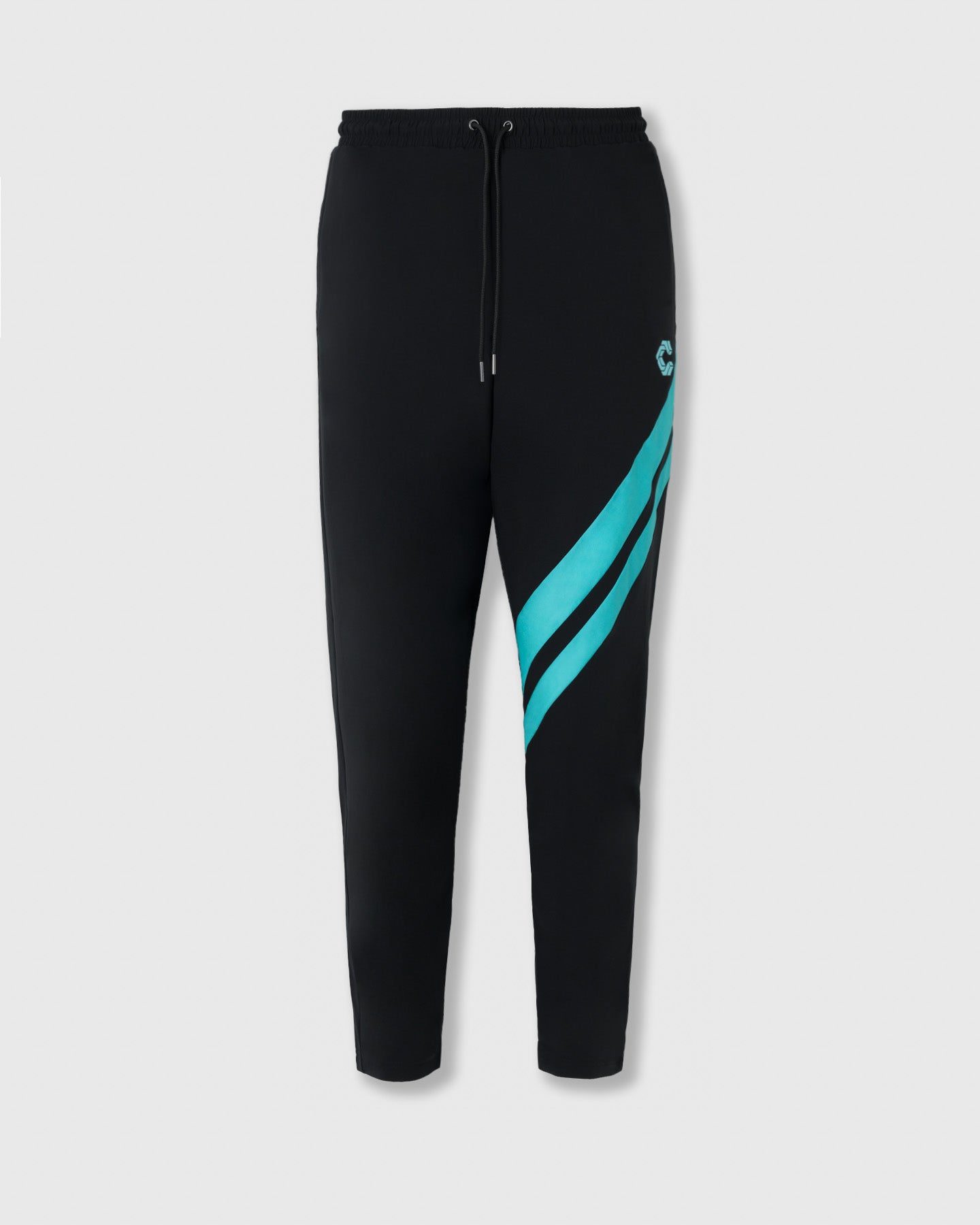 CRONOS COOLING LINE JOGGER PANTS【BLACK×T.BLUE】