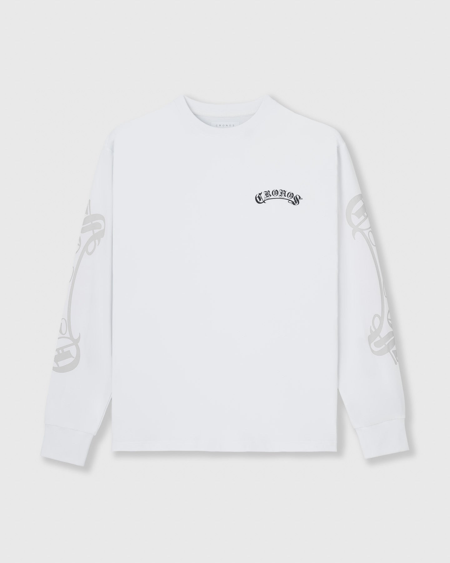 CRONOS BLACKLETTER RASH L/S TEE【WHITE】 CRONOS BLACKLETTER RASH L/S TEE【WHITE】
