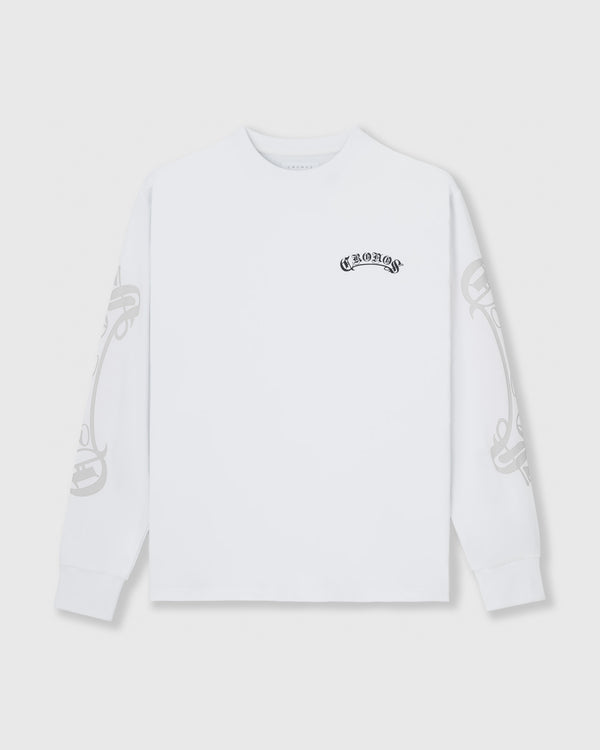 CRONOS BLACKLETTER RASH 長袖 T 恤【白色】
