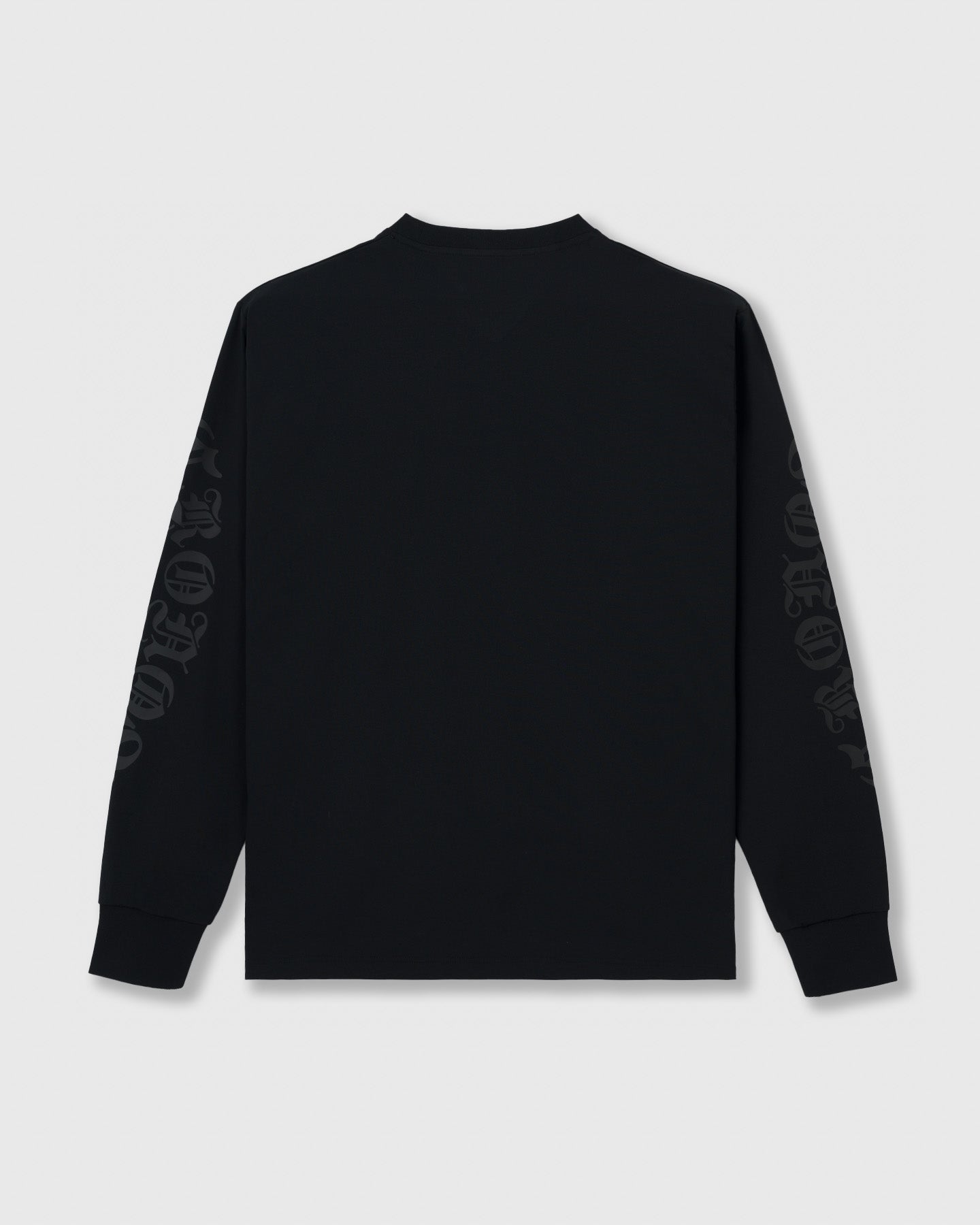 CRONOS BLACKLETTER RASH L/S TEE【BLACK】