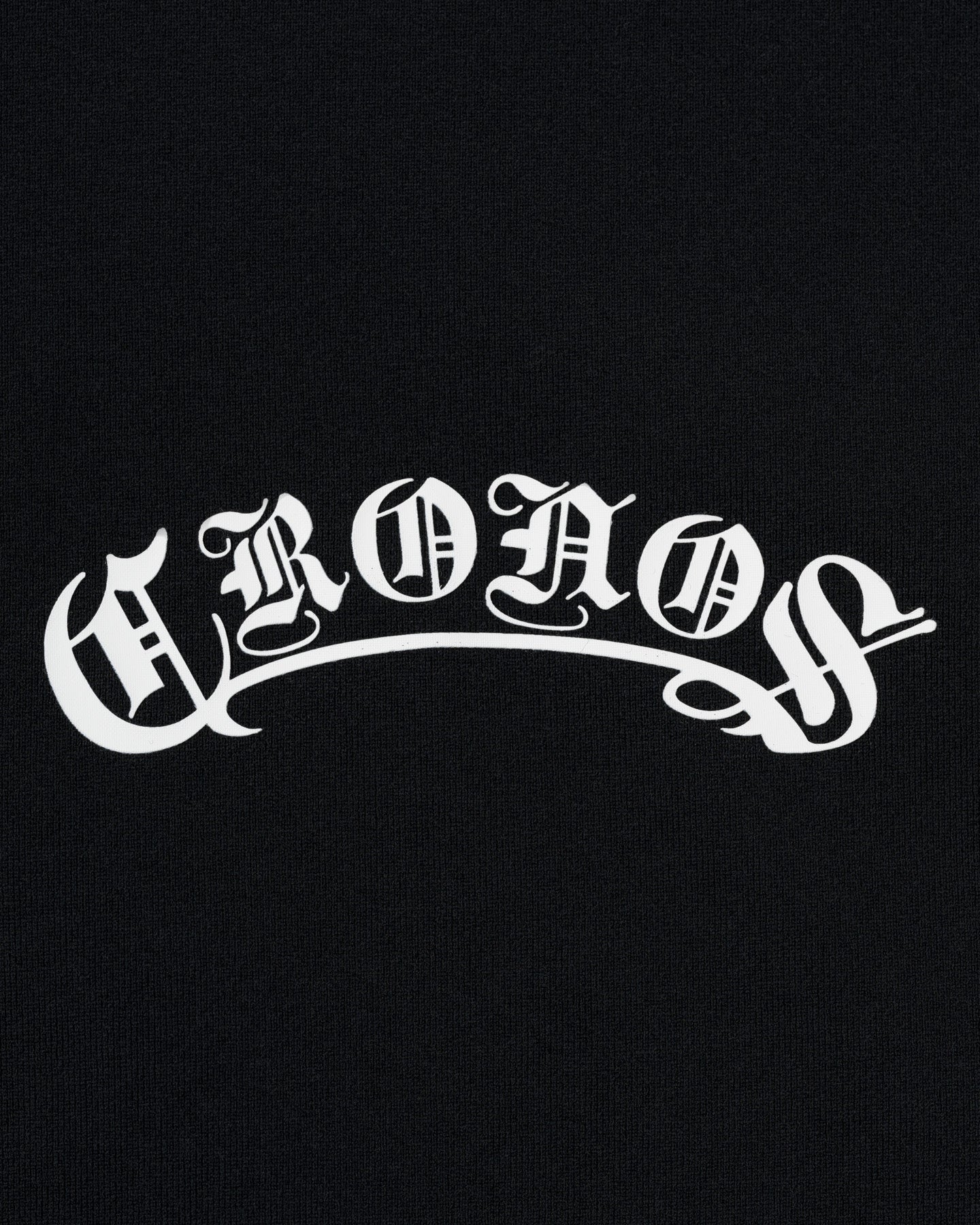CRONOS BLACKLETTER RASH L/S TEE【BLACK】