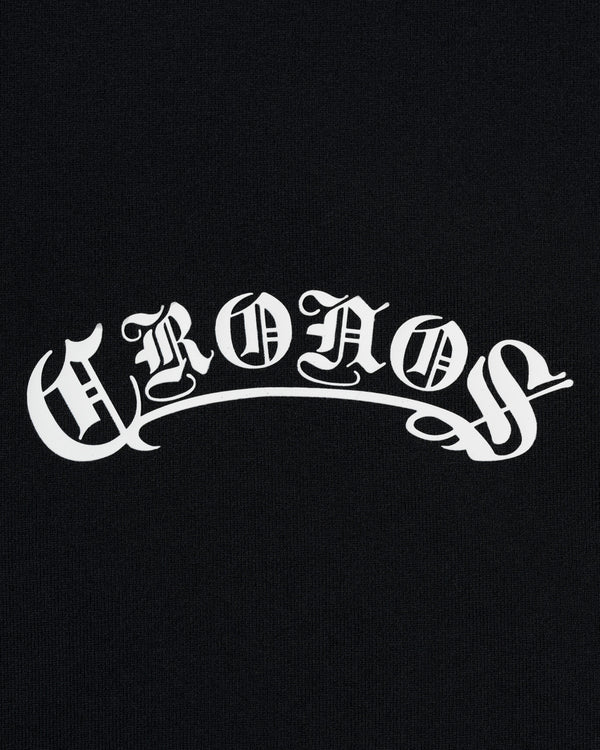 CRONOS BLACKLETTER RASH L/S TEE【BLACK】