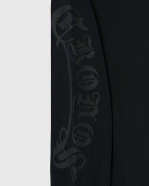 CRONOS BLACKLETTER RASH L/S TEE【BLACK】