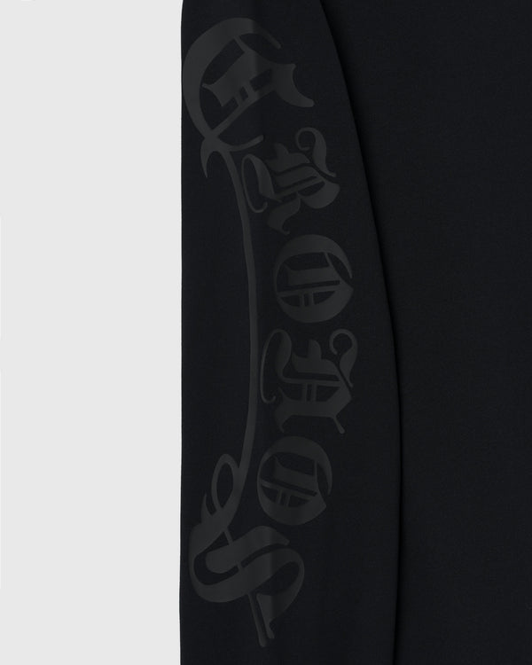 CRONOS BLACKLETTER RASH L/S TEE【BLACK】