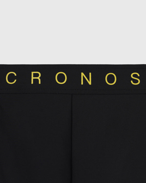 CRONOS COLOR BLOCK 撞色運動短褲【黑x黃】