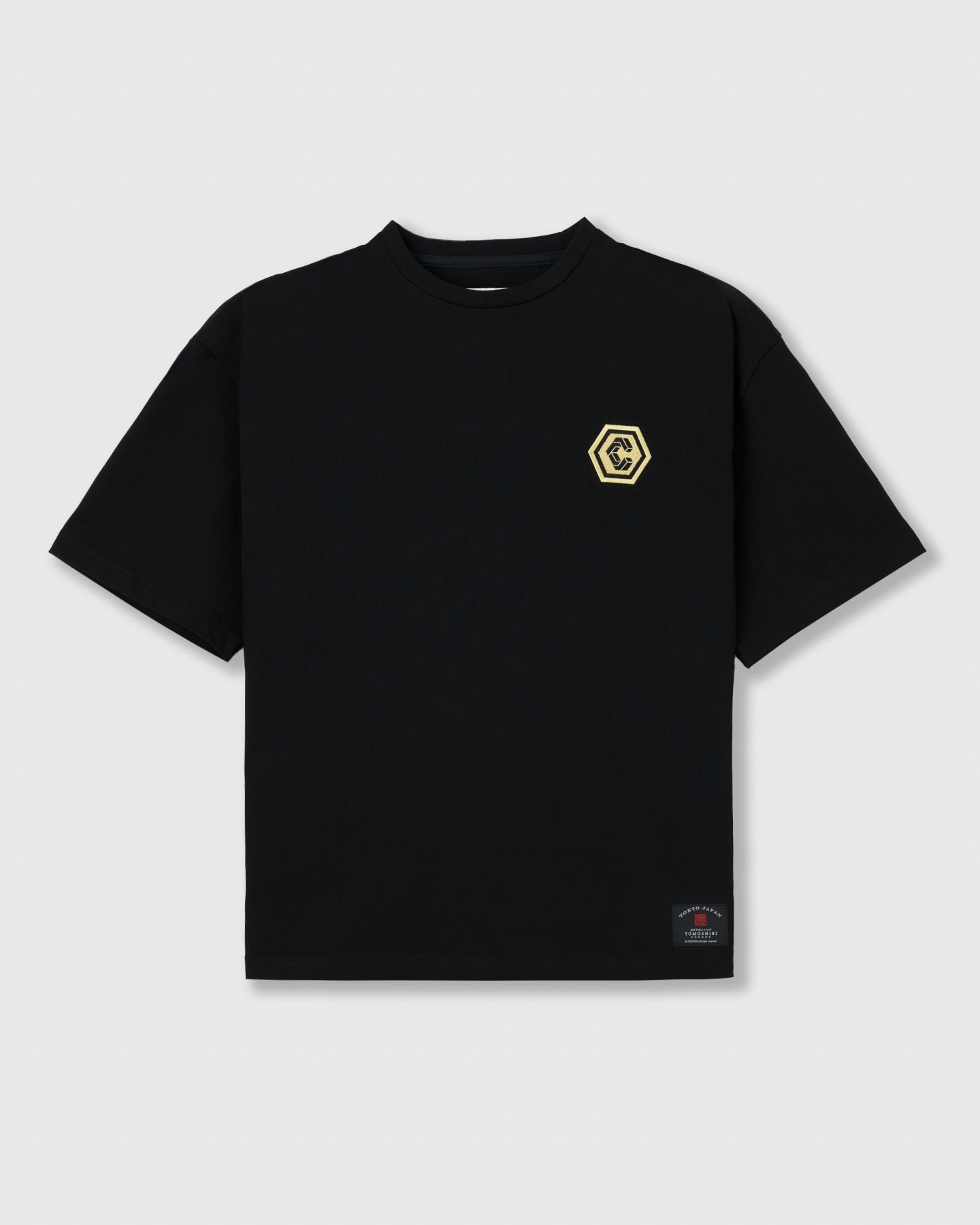 CRONOS TOMOSHIBI SERIES A-UN EMBROIDERY S/S TEE【BLACK】