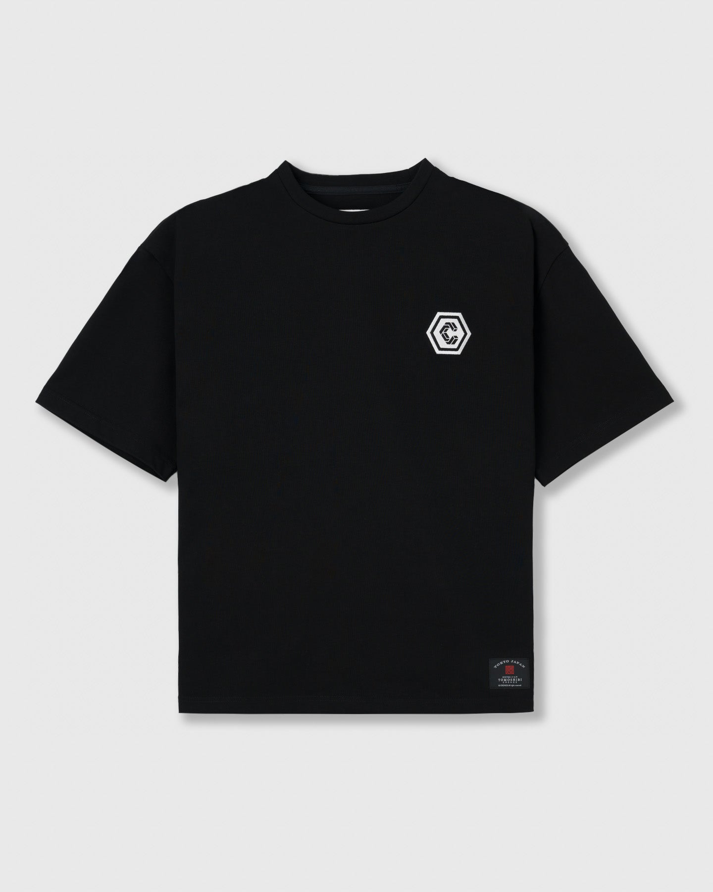 CRONOS TOMOSHIBI SERIES TIGER EMBROIDERY S/S TEE【BLACK】