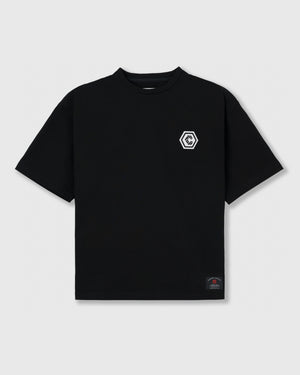 CRONOS TOMOSHIBI 系列老虎刺繡短袖T恤【黑色】