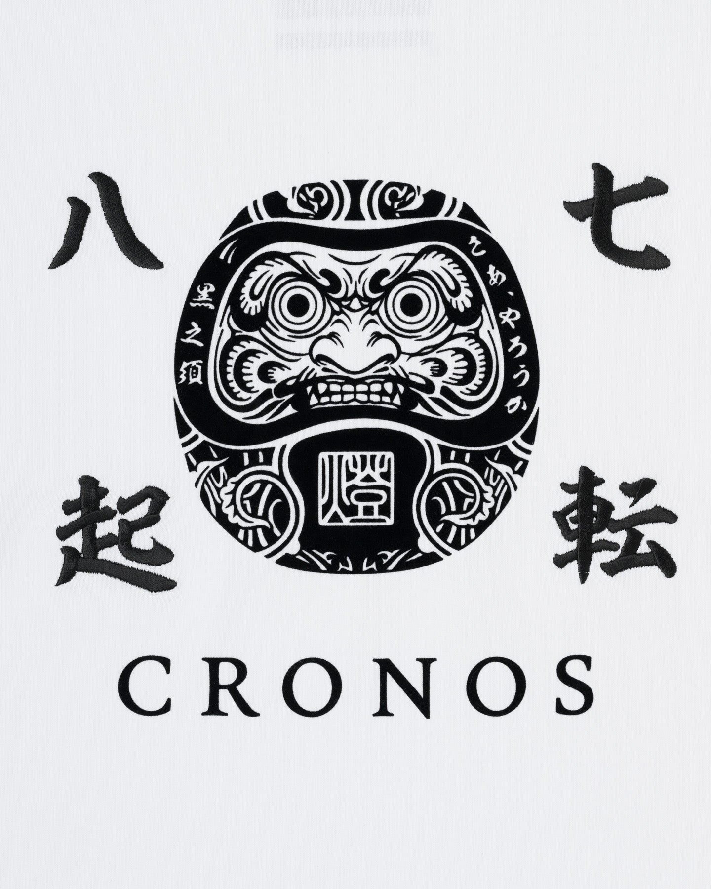CRONOS TOMOSHIBI SERIES DARUMA EMBROIDERY S/S TEE【WHITE】