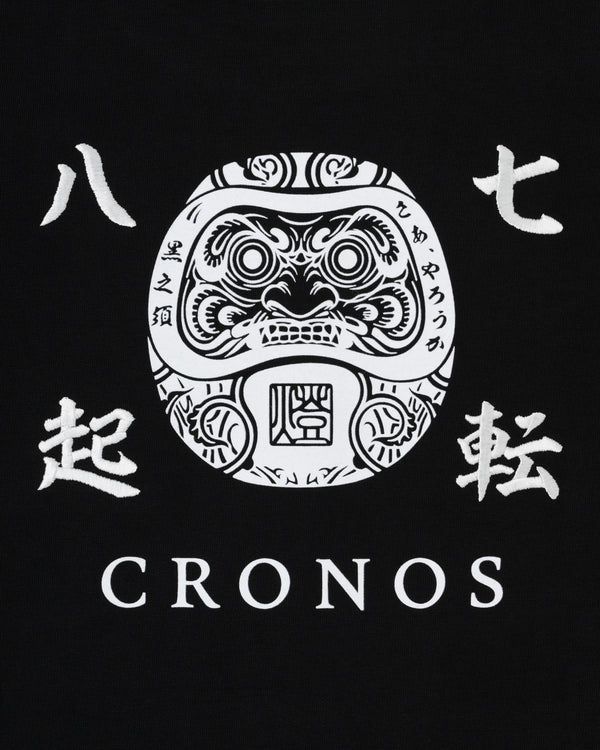 CRONOS TOMOSHIBI SERIES DARUMA EMBROIDERY S/S TEE【BLACK】
