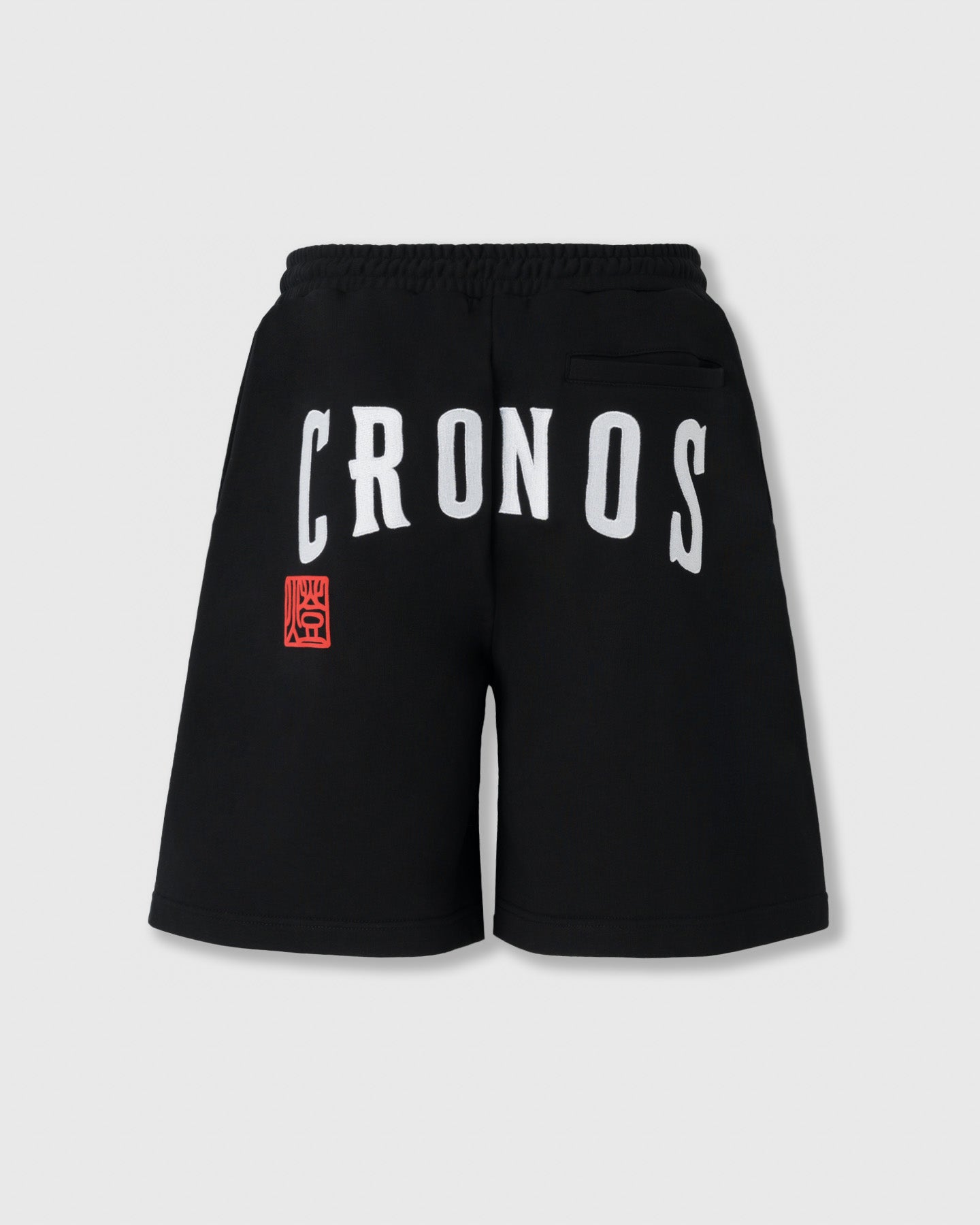 CRONOS TOMOSHIBI SERIES LOGO EMBROIDERY SHORTS【BLACK】