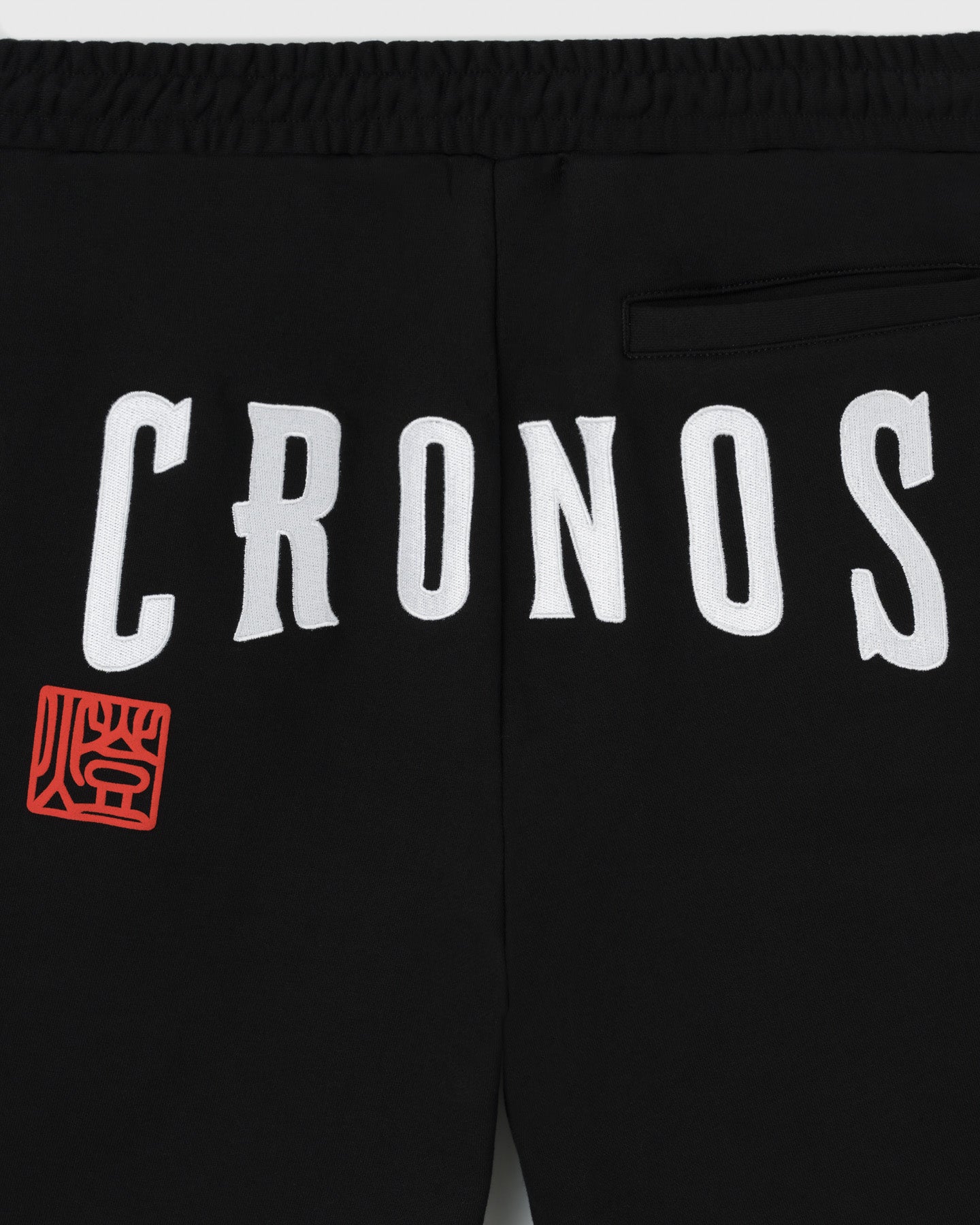 CRONOS TOMOSHIBI SERIES LOGO EMBROIDERY SHORTS【BLACK】