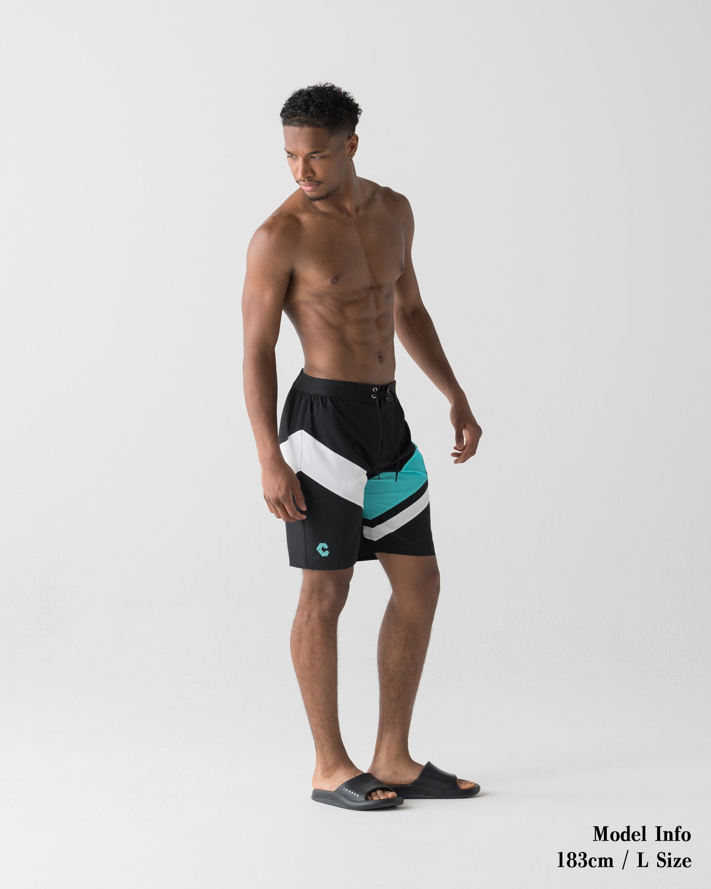 CRONOS COLOR BLOCK COMPETITION SHORTS【BLACK×T.BLUE】