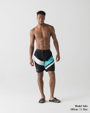 CRONOS COLOR BLOCK COMPETITION SHORTS【BLACK×T.BLUE】