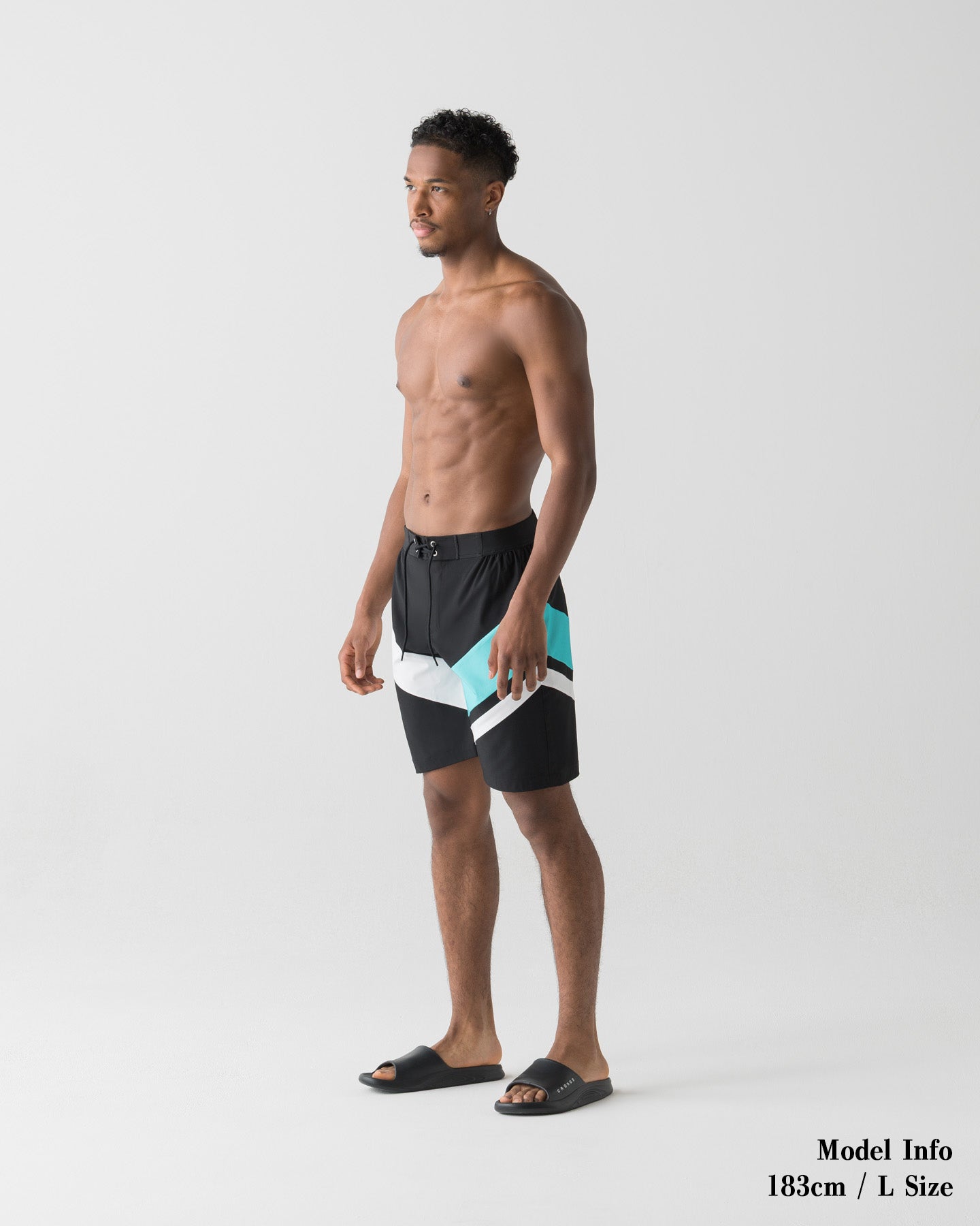 CRONOS COLOR BLOCK COMPETITION SHORTS【BLACK×T.BLUE】