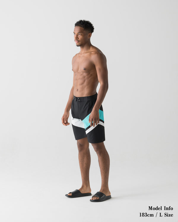 CRONOS COLOR BLOCK COMPETITION SHORTS【BLACK×T.BLUE】