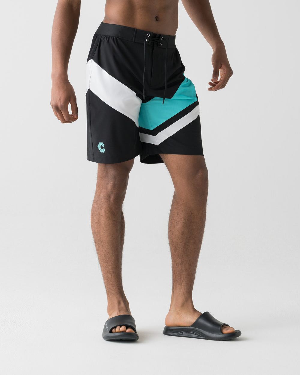 CRONOS COLOR BLOCK COMPETITION SHORTS【BLACK×T.BLUE】