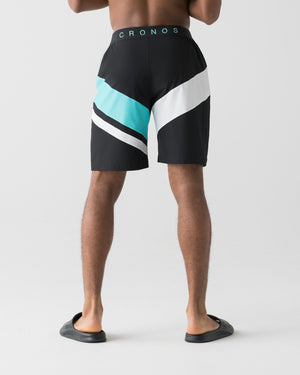 CRONOS COLOR BLOCK COMPETITION SHORTS【BLACK×T.BLUE】