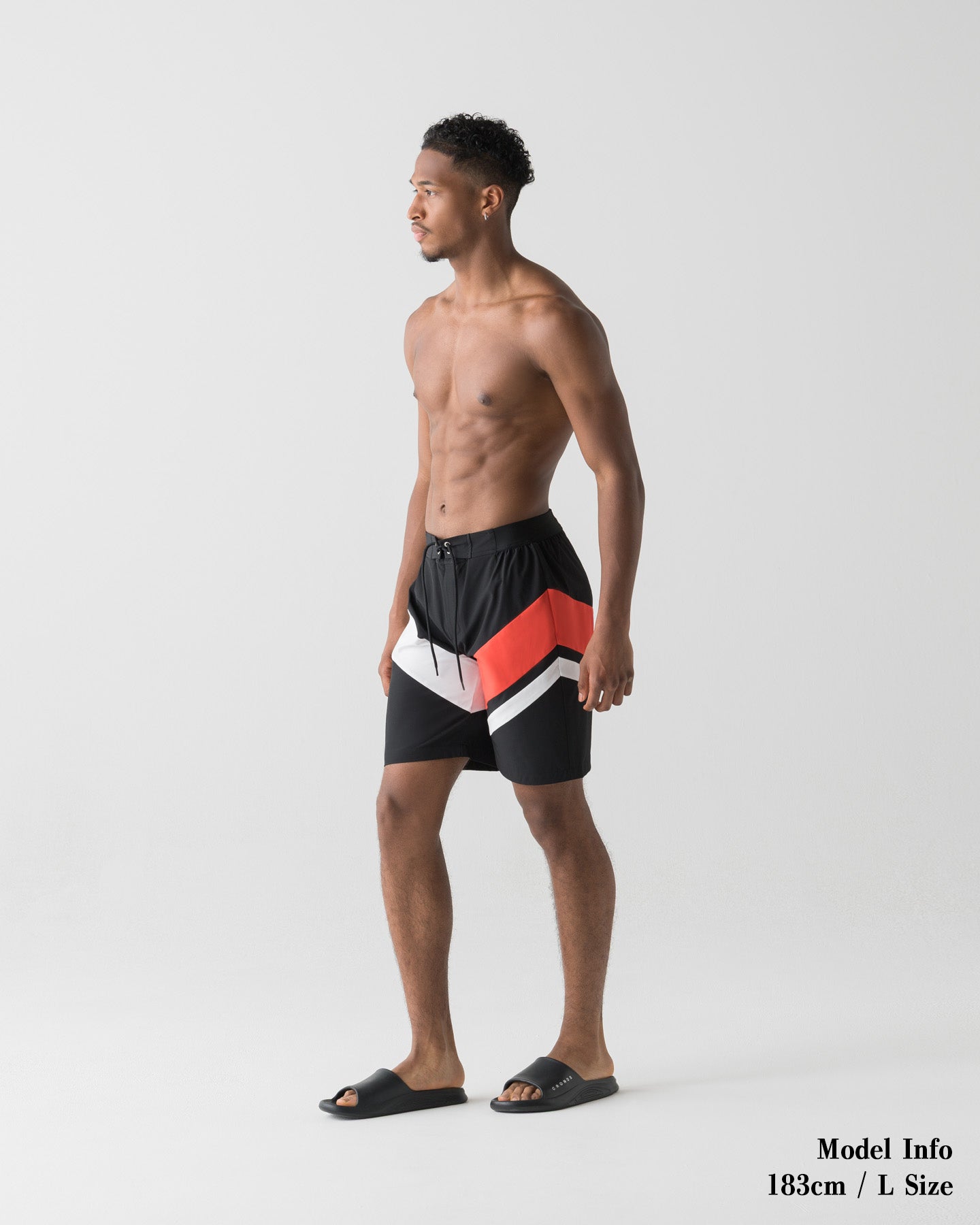 CRONOS COLOR BLOCK COMPETITION SHORTS【BLACK×RED】