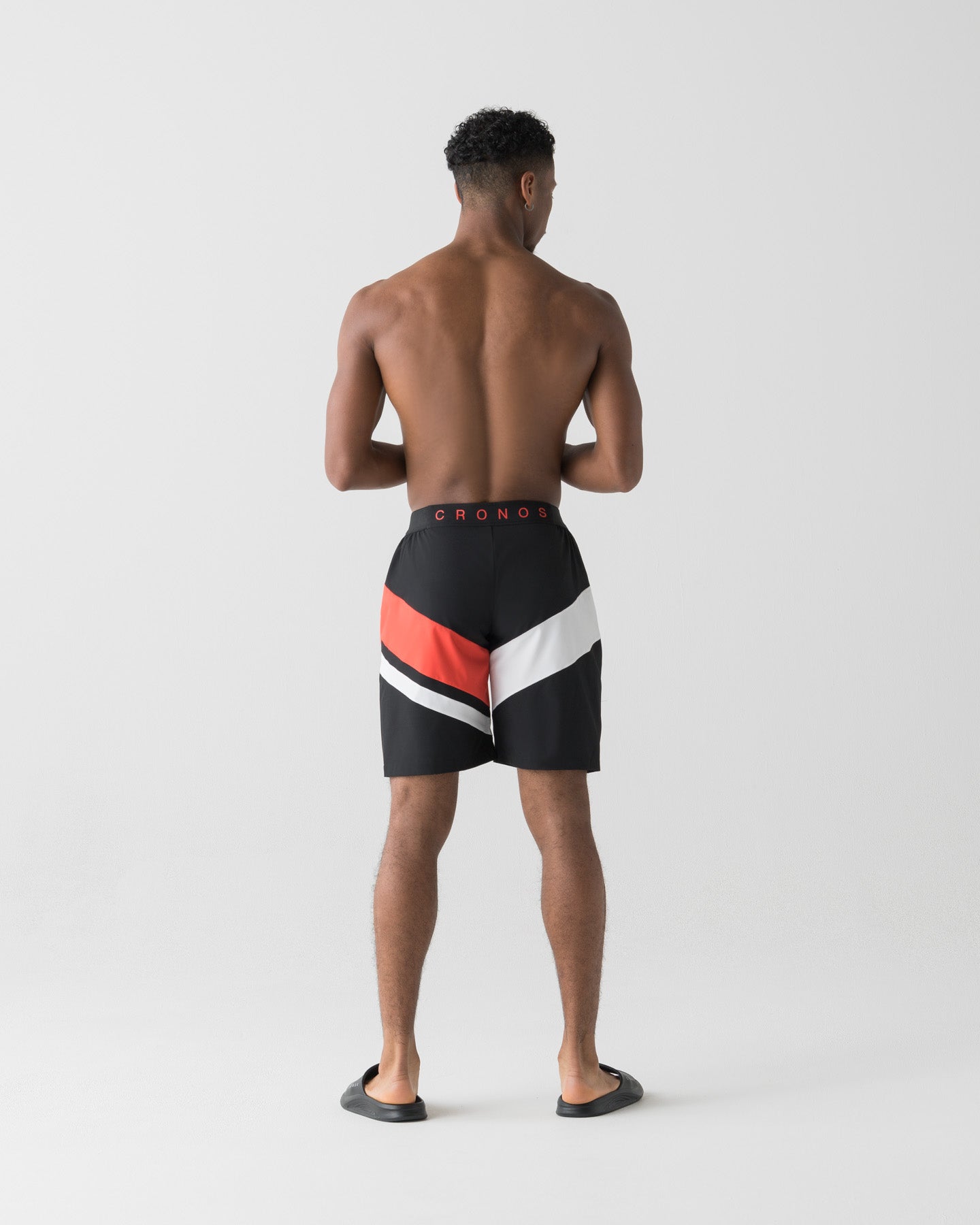 CRONOS COLOR BLOCK COMPETITION SHORTS【BLACK×RED】