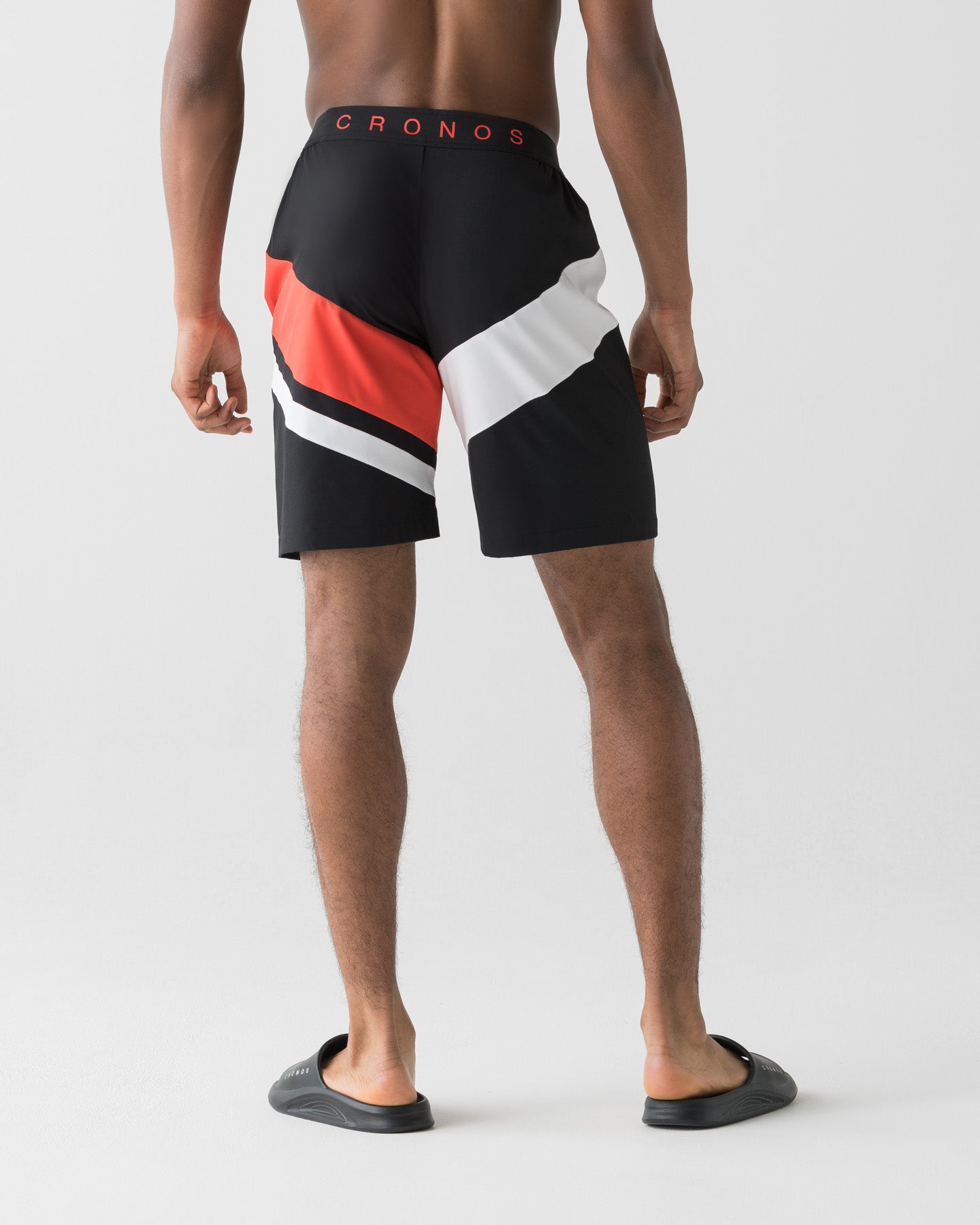 CRONOS COLOR BLOCK COMPETITION SHORTS【BLACK×RED】
