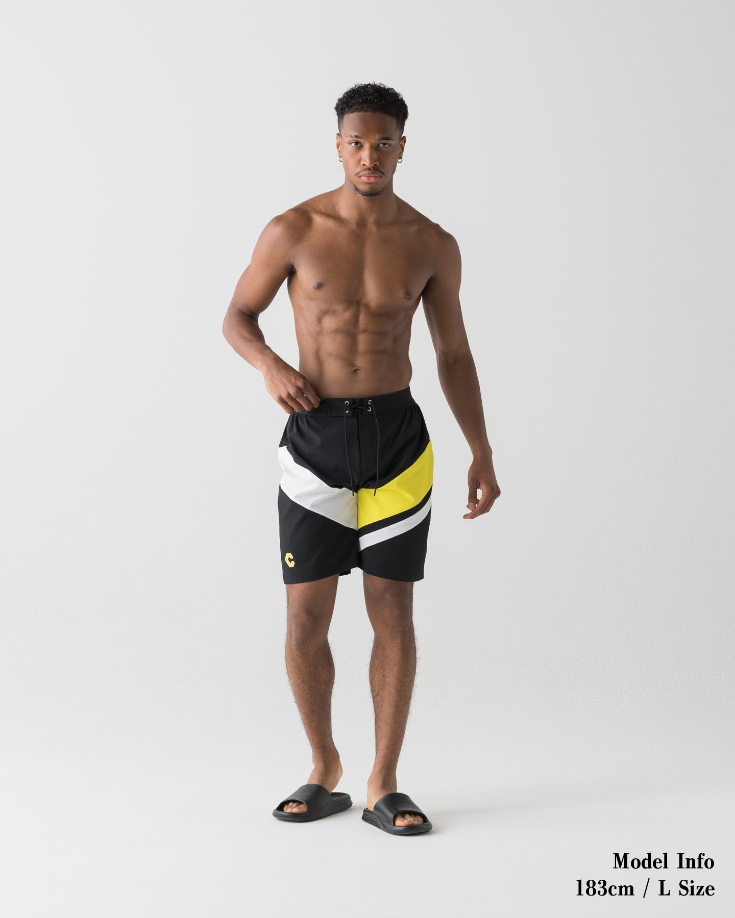 CRONOS COLOR BLOCK COMPETITION SHORTS【BLACK×YELLOW】