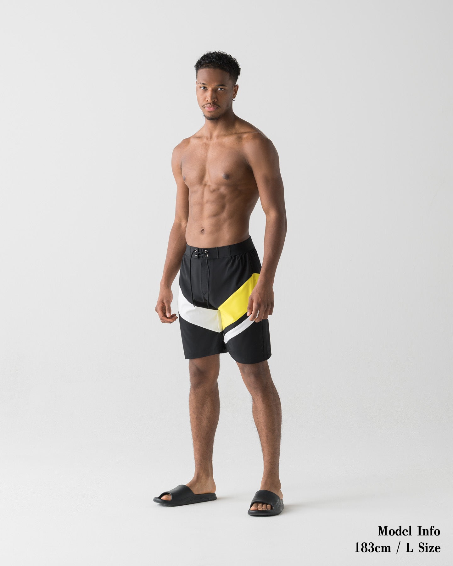 CRONOS COLOR BLOCK COMPETITION SHORTS【BLACK×YELLOW】