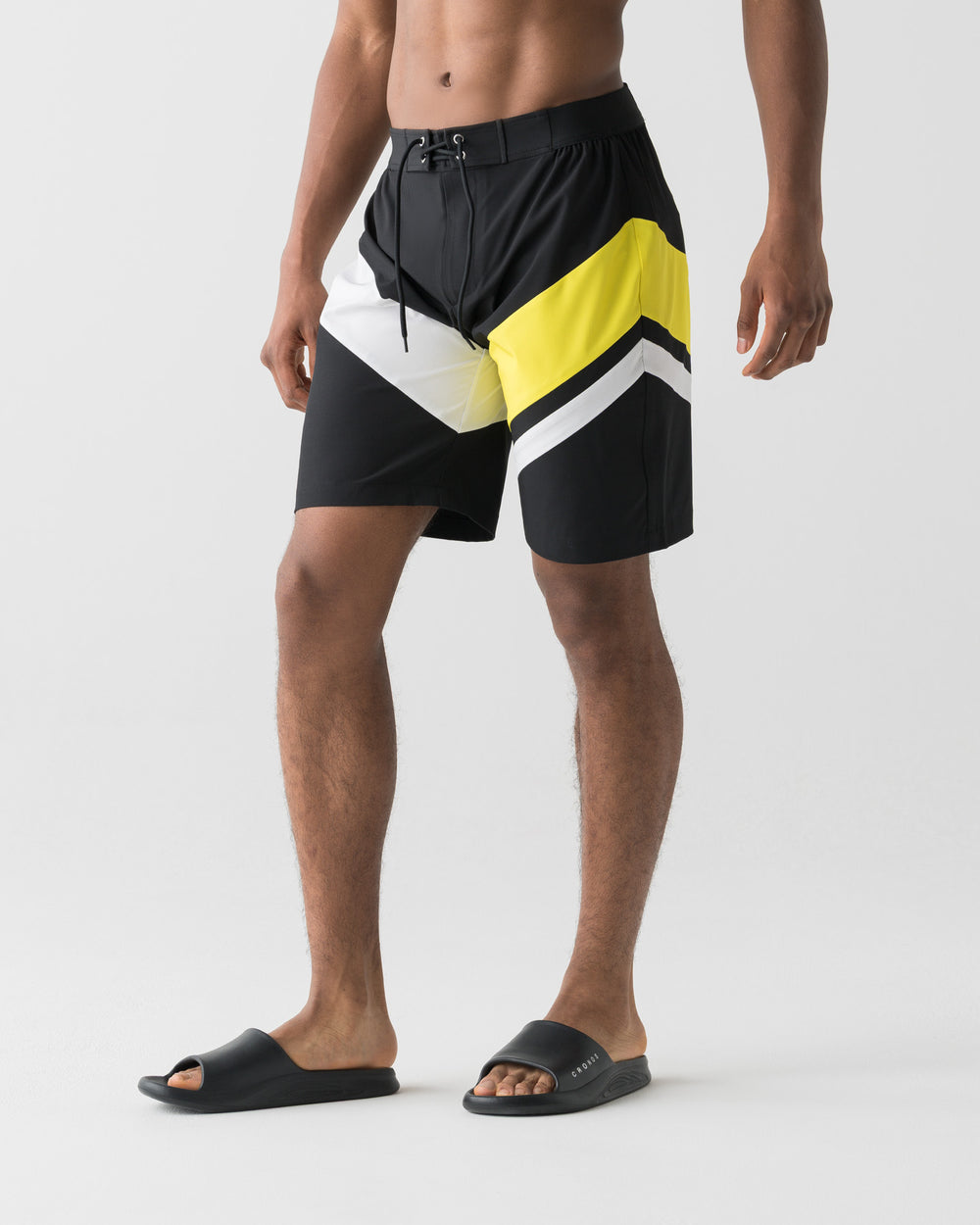 CRONOS COLOR BLOCK COMPETITION SHORTS【BLACK×YELLOW】