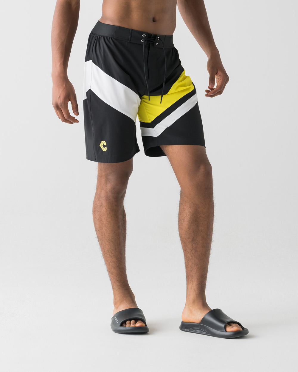 CRONOS COLOR BLOCK COMPETITION SHORTS【BLACK×YELLOW】