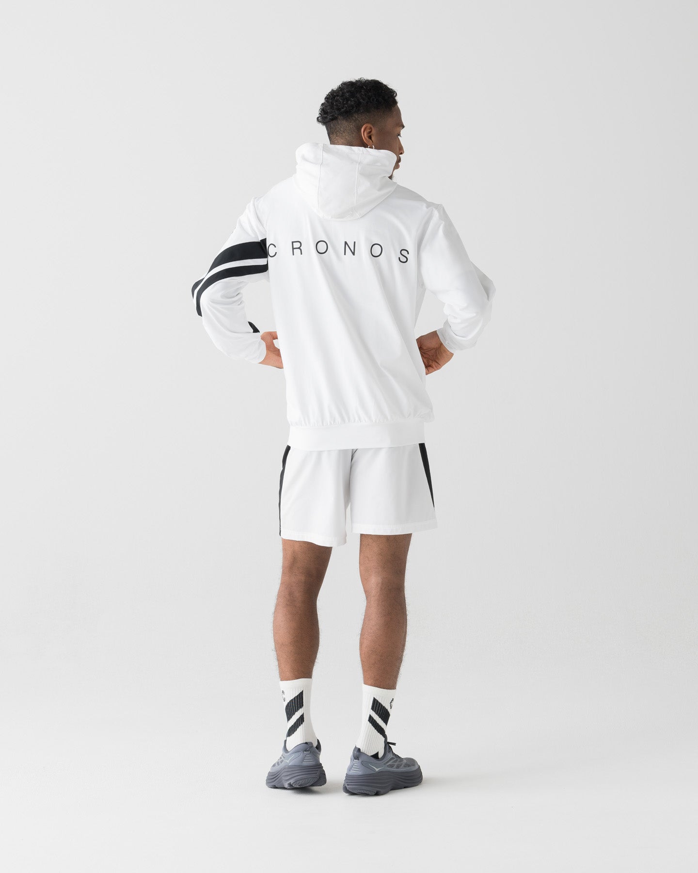 CRONOS COOLING RASH HOODIE【WHITE×BLACK】