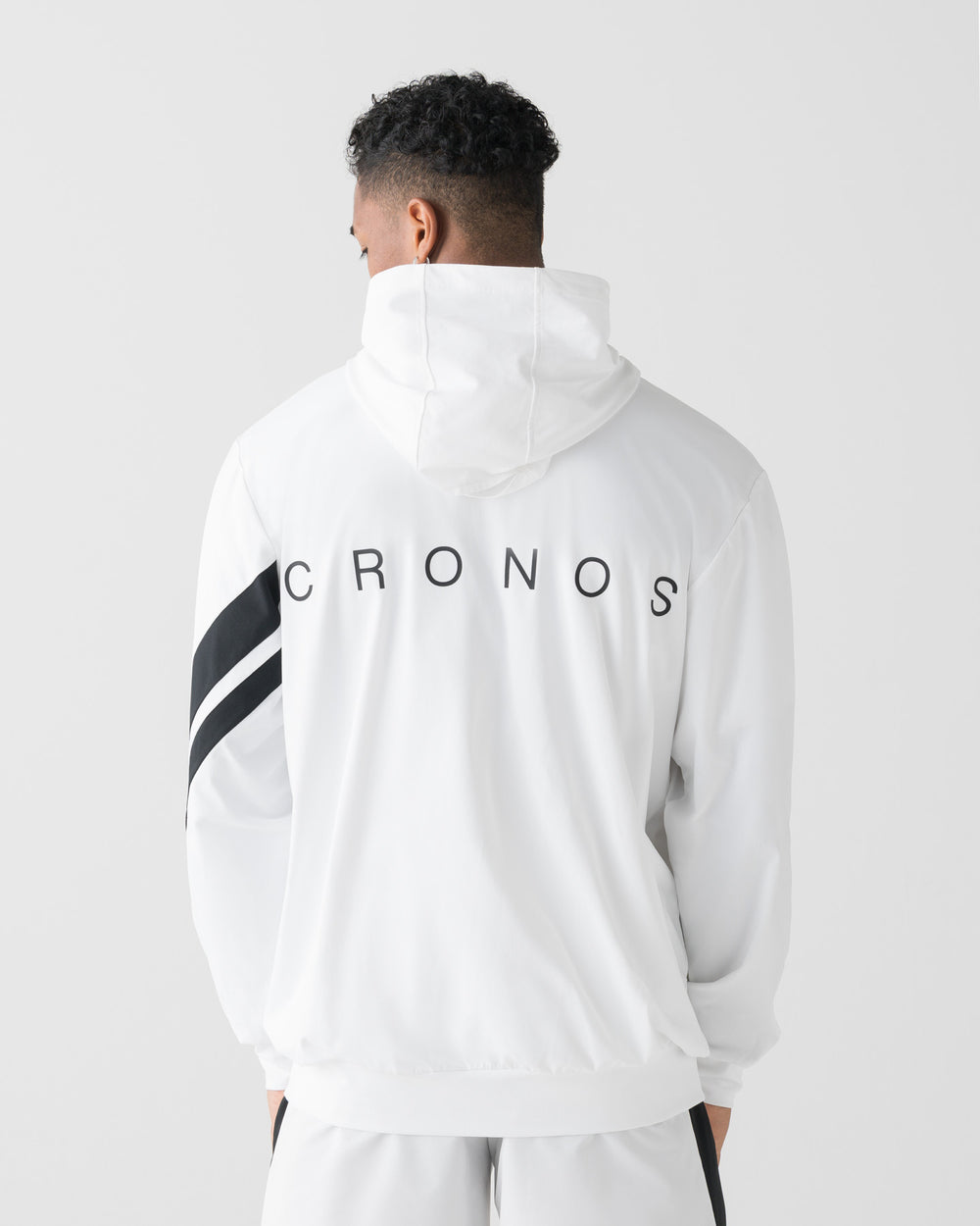 CRONOS COOLING RASH HOODIE【WHITE x BLACK】