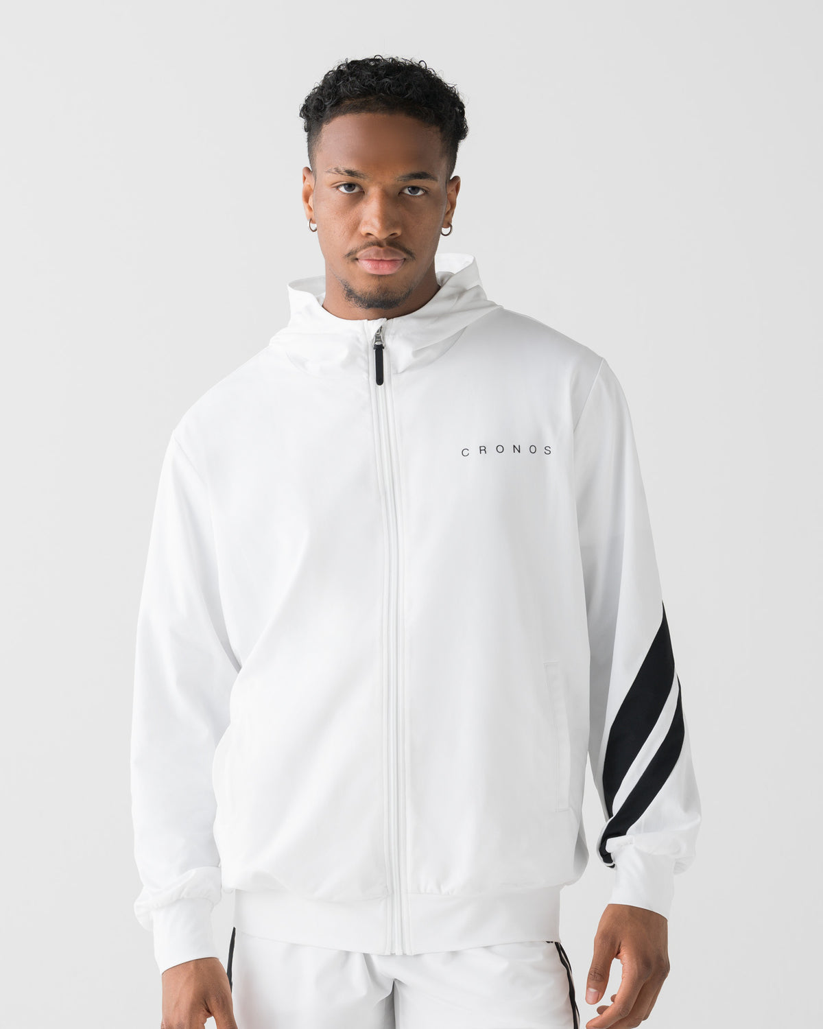 CRONOS COOLING RASH HOODIE【WHITE×BLACK】