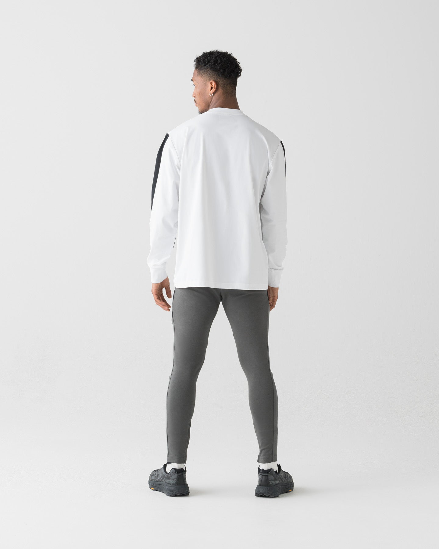 CRONOS COOLING RASH L/S TEE【WHITE×BLACK】