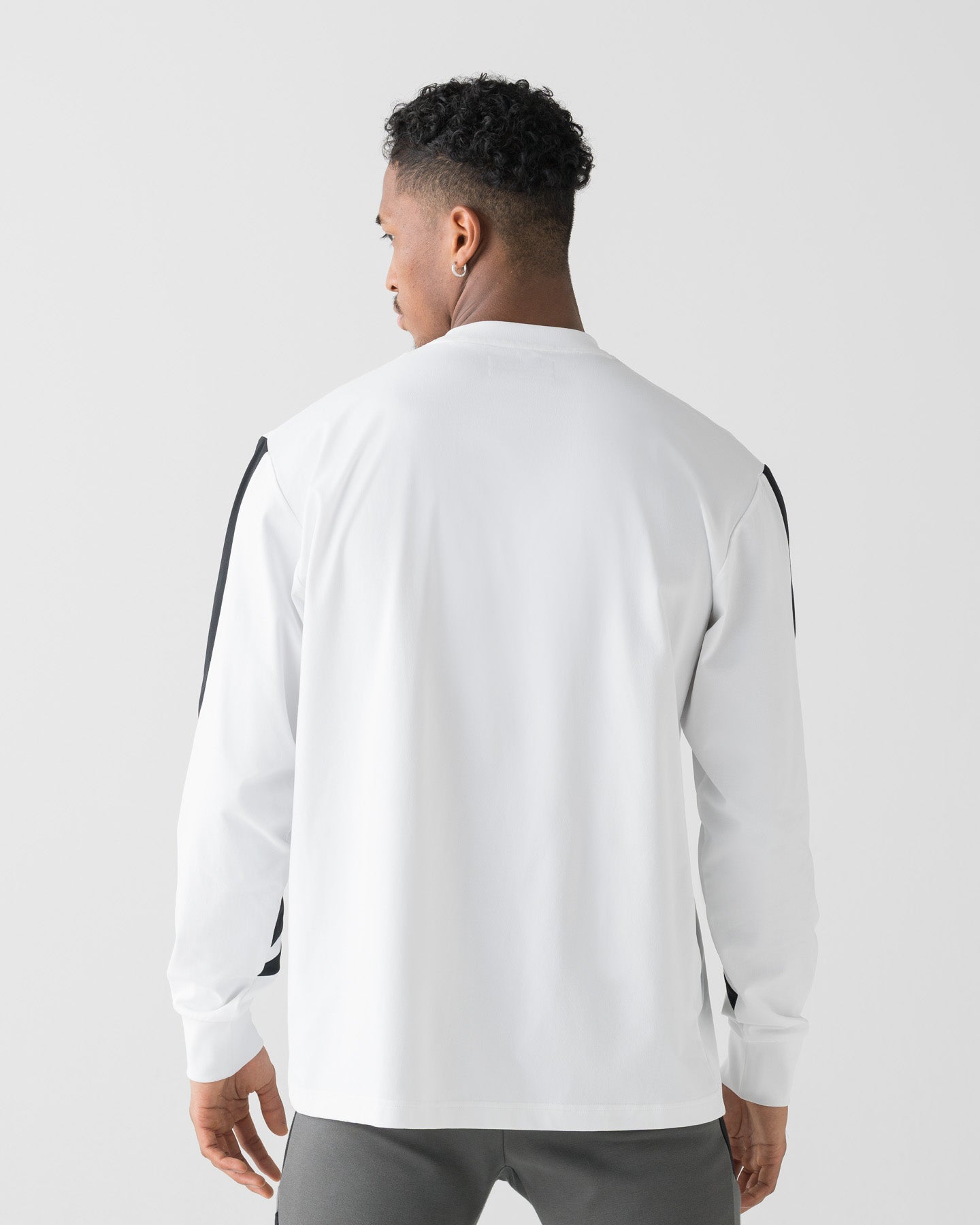 CRONOS COOLING RASH L/S TEE【WHITE×BLACK】