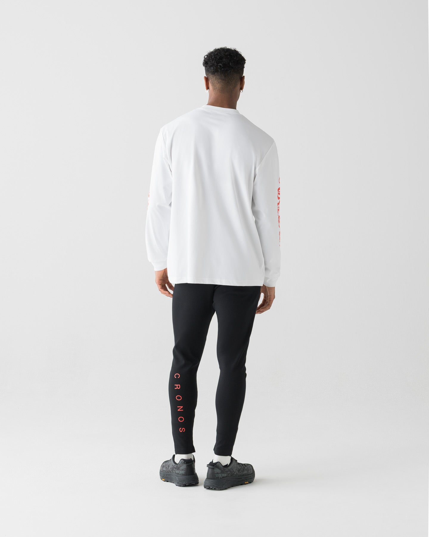 CRONOS BLACKLETTER RASH L/S TEE【WHITE×RED】