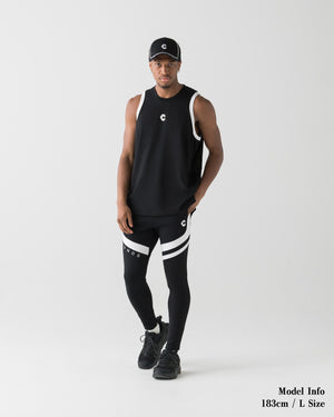 CRONOS DAILY ACTIVE SLEEVELESS【BLACK】