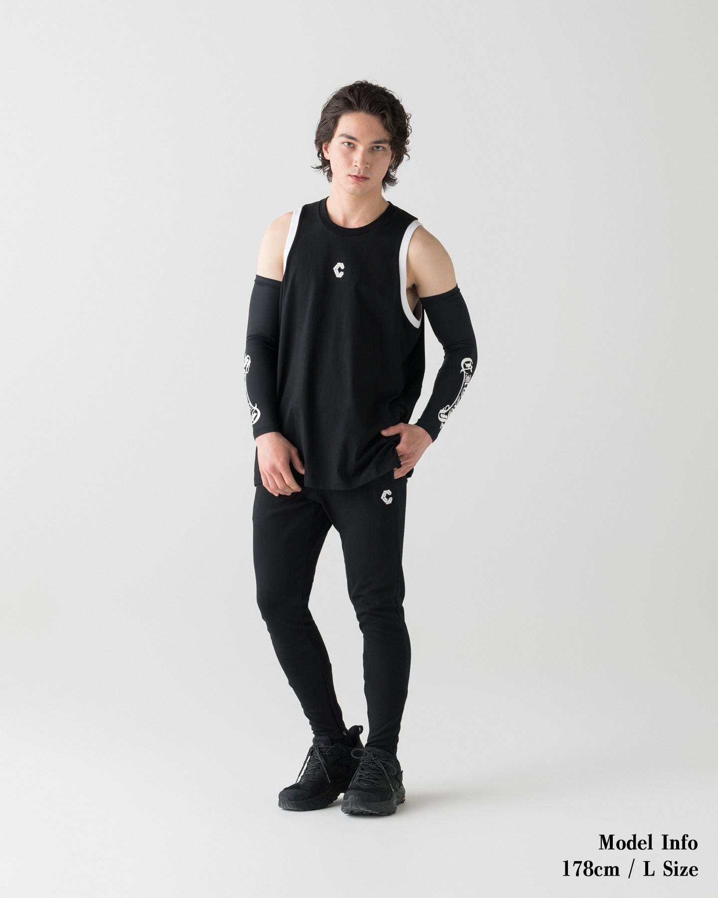 CRONOS COOL TOUCH ARM COVER【BLACK×WHITE】