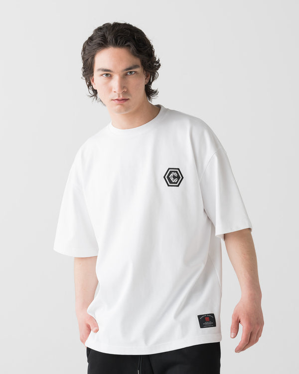 CRONOS TOMOSHIBI 系列 老虎刺繡短袖上衣【白色】