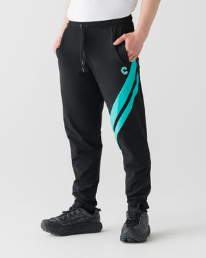 CRONOS COOLING LINE JOGGER PANTS【BLACK×T.BLUE】