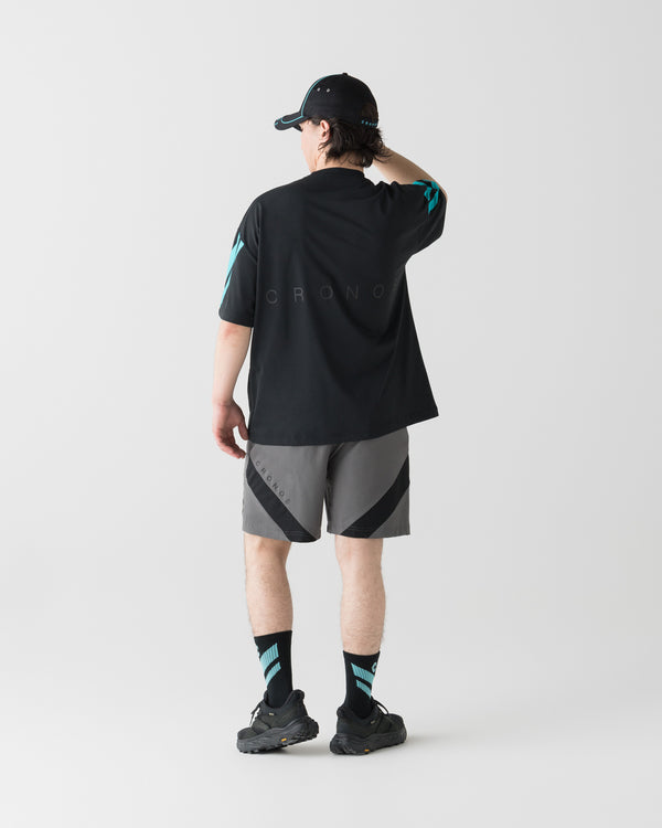 CRONOS COOLING RASH S/S TEE【BLACK×T.BLUE】