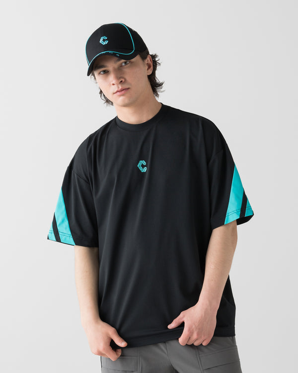 CRONOS COOLING RASH S/S TEE【BLACK×T.BLUE】