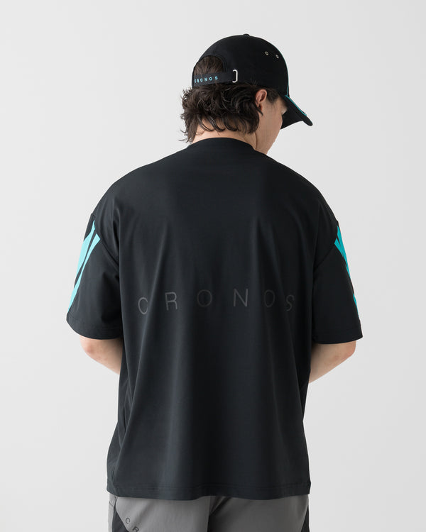 CRONOS COOLING RASH S/S TEE【BLACK×T.BLUE】