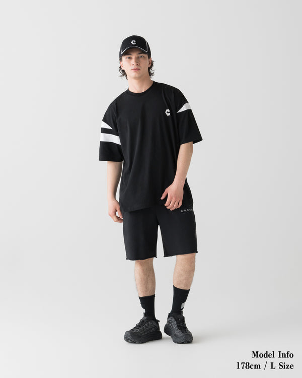 CRONOS ALLDAY CUT OFF SHORTS【BLACK】
