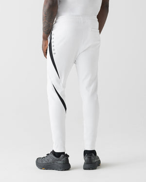 CRONOS GEOMETRIC LINE SKINNY PANTS【WHITE】