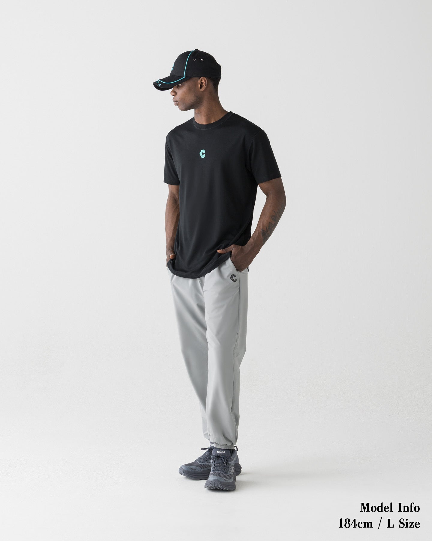CRONOS SMOOTH TOUCH S/S TEE【BLACK×T.BLUE】